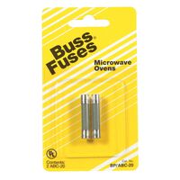 Bussmann 電子レンジ用ヒューズ 20アンペア 2個入 (BP/ABC-20) / FUSE MICRO OVEN 20A CD2