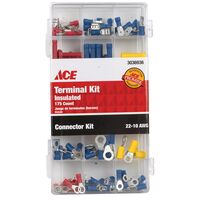 Ace ターミナル/コネクターキット 22-10 AWG 175個入 (3036936) / TERMINAL KIT 175PC ACE