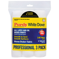 Purdy White Dove ペイントローラーカバー3個入 (14E863000) / ROLLR WHT DOVE 9X3/8 3PK