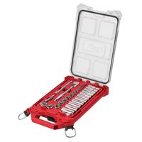 Milwaukee Packout ラチェット＆ソケット28点セット (48-22-9481) / RATCHET SOCKET SET 28PC