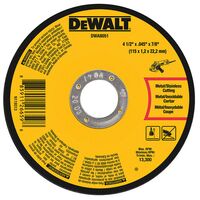DeWalt カット/グラインド用ホイール 5個入 ( DWA8051B5) / METAL CUTTNG WHL 4.5"5PK