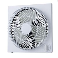 Perfect Aire 電気式ボックスファン ホワイト (1PAFD9) / BOX FAN ELECTRIC WHT 9"H