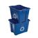 Rubbermaid Commercial 樹脂製リサイクルゴミ用トートコンテナ 6個セット ( 571473BLUE) / RECYCLING TOTE BLUEv