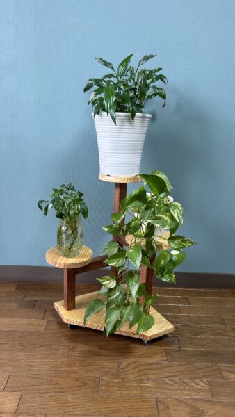 コンパクトに植物を飾る　3段フラワースタンド作り講座