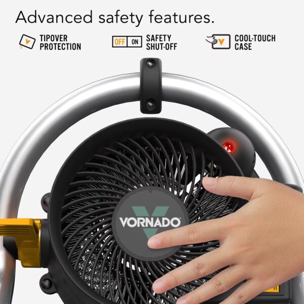 Vornado Velocity HD スティール製電気ポータブルヒーター